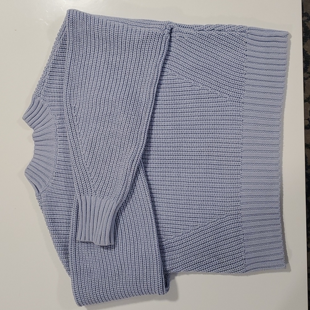 525 America Cotton Sweater Periwinkle Size S NWOT - Picture 7 of 7